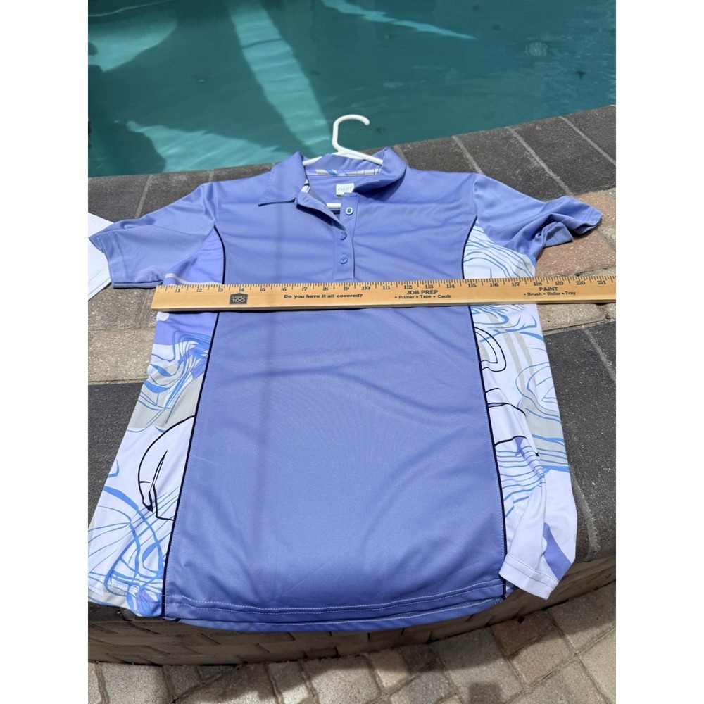AUR Active Women's Golf Polo Shirts Short Sleeve Quick Dry Set Of 2 Size Medium - Picture 4 of 12